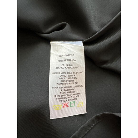 Elena Wang Black Dress NEW Sleeveless Tiny Cap Double V Lined Size XXL - Picture 6 of 7